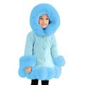 Eashery Girls Winter Jacket Full Zip Hooded Jacket Baby Boys Girls Top Jackets for Girls (Sky Blue 2-3 Years)