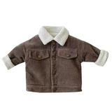 Eashery Boys Winter Puffer Jacket Baby Outerwear Toddler Baby Boys Winter Jacket Long Sleeve Cotton Pullover Boys Outerwear Jackets (Brown 2-3 Years)