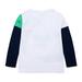 Toddler Children Cartoon Boys Dinosaur Patchwork Shirt Tops Outfits Clothes White 130