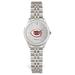 Women's Silver Cincinnati Reds Rolled Link Bracelet Wristwatch