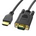 HDMI to VGA Cable 6Ft HDMI to VGA Adapter 1080P 60Hz Unidirectional HDMI Male to VGA Male Cable