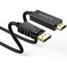 DisplayPort to HDMI Cable 3ft DP to HDMI Uni-Directional Cable Gold Plated Display Port to HDMI Cord Male to