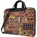 Laptop Shoulder Bag Carrying Case African Textile Patchwork Print Computer Bags