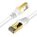 Cat 8 Ethernet Cable Outdoor&Indoor 16.4FT Ethernet Cord Weatherproof Cat 8 LAN Network Cable with Gold Plated