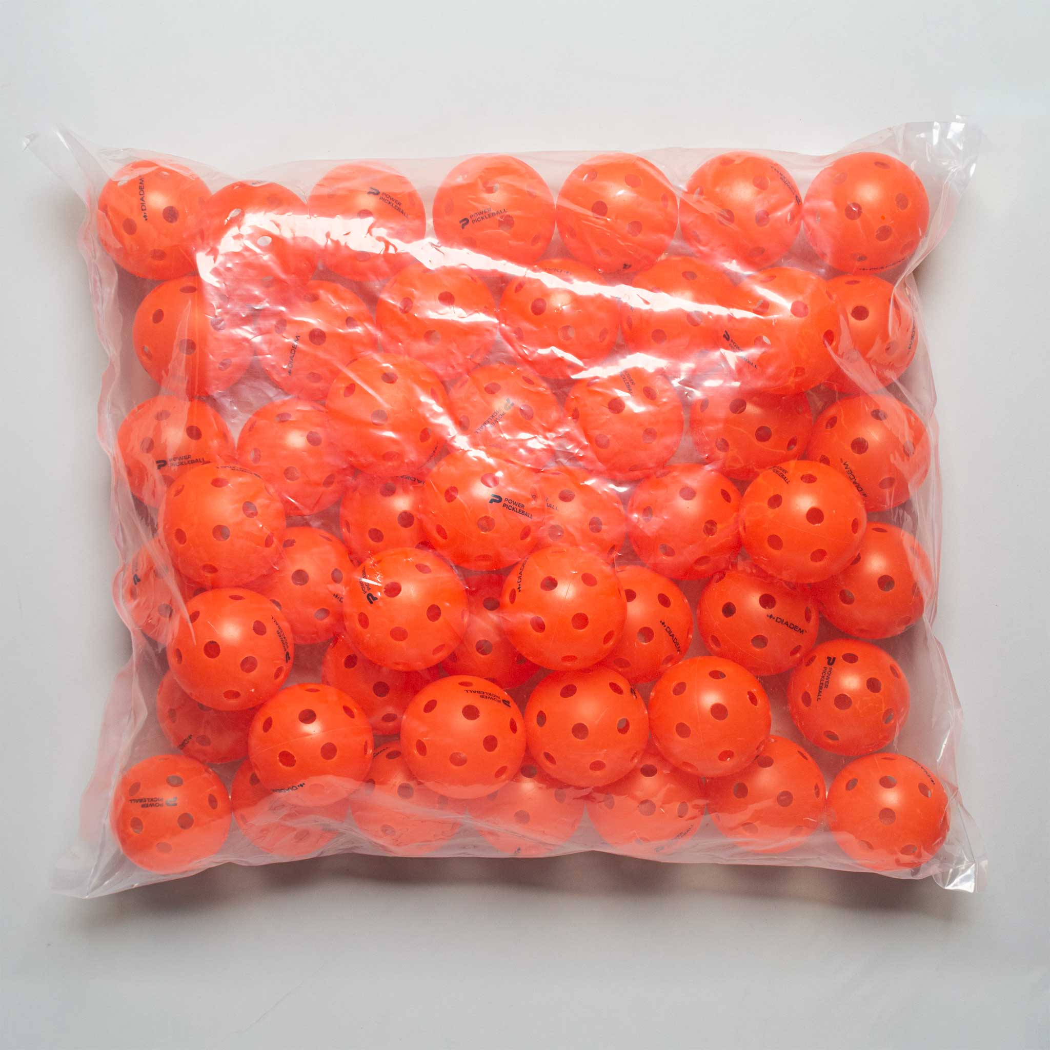 Diadem Power Pickleball Indoor Ball 50 Packack Pickleball Balls Orange