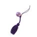 hanging bell Bells Pendant Accessories Round Seal Bright Colored Japanese Water Bells Wrinkle Grain Copper Bells with Hanging Tassel for DIY Backpack Phone Case Pendant (Purple Bell and Tassel)