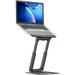 Laptop Stand for Desk Adjustable Height Ergono Sit Stand Computer Stand for Good Posture Aluminum Standing Laptop