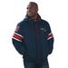 NFL Men's Tight End Hooded Jacket (Size XL) New England Patriots, Polyester