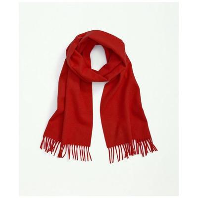 Brooks Brothers Men's Cashmere Fringed Scarf | Red