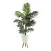 Nearly Natural 69 Kentia Artificial Palm Tree in White Planter with Stand