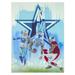 Dak Prescott Dallas Cowboys 20" x 30" Stretched Canvas Print by Artist Tom Digiacco