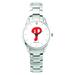 Women's Silver Philadelphia Phillies Stainless Steel Bracelet Wristwatch