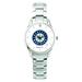 Women's Silver Seattle Mariners Stainless Steel Bracelet Wristwatch