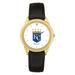 Men's Black Kansas City Royals Leather Wristwatch