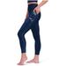 Women's Certo Navy New England Patriots High Waist Two-Pocket Leggings