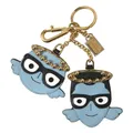 Dolce & Gabbana , Blue Angel Leather Keyring Keychain ,Blue female, Sizes: ONE SIZE