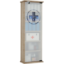 „VCM Medizinschrank „“Gusal XXL““ Sonoma-Eiche“