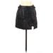 Free People Leather Mini Skirt Mini: Black Print Bottoms - Women's Size 4