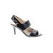MICHAEL Michael Kors Sandals: Slingback Stiletto Cocktail Black Print Shoes - Women's Size 7 1/2 - Open Toe