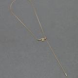 Lucky Brand Snake Y Necklace - Women's Ladies Accessories Jewelry Necklace Pendants in Gold