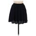 Brandy Melville Casual Skirt: Black Solid Bottoms