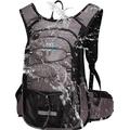 Insulated Hydration Backpack Pack with 2L BPA Free Bladder - Keeps Liquid Cool up to 5 Hours – for Running, Hiking, Cycling, Camping (Grey)