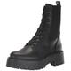 Sam Edelman Women's Evina Combat Boot, Black Leather, 6 UK