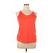 Nike Active Tank Top: Orange Activewear - Women's Size X-Large