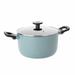 BergHOFF Leo Aluminum Nonstick Casserole w/ Glass Lid, Slate Non Stick/Aluminum in Green/Blue | 5.5 H x 9.5 W in | Wayfair 3950334