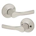 Kwikset Henley Satin Nickel Passage (Hall & Closet) Door Lever in Gray | 2.625 H x 2.5625 W in | Wayfair 200HYL 15 6AL FD RCS