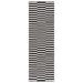 Black/White 27 x 0.25 in Area Rug - Birch Lane™ Ilona Striped Handmade Flatweave Cotton Ivory/Black Area Rug Cotton | 27 W x 0.25 D in | Wayfair