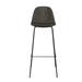 AllModern Kody Vegan Leather Bar & Counter Stool Wood/Upholstered/Leather/Metal in Black | Bar Stool (30.5" Seat Height) | Wayfair