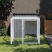 Tucker Murphy Pet™ Ebelina Chicken Coop w/ Chicken Run & Wire Mesh Metal | 43.3 H x 43.3 W x 79.1 D in | Wayfair 68942D3C648344AD91BD3E5EC6A1C711