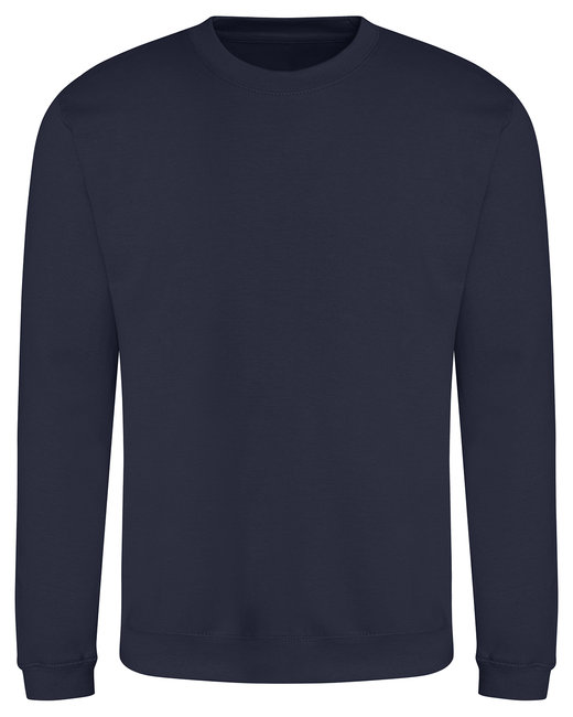 Just Hoods By AWDis JHY030 Youth College Crew T-Shirt in Oxford Navy Blue size XS | Cotton/Polyester Blend