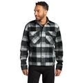 Russell Outdoors RU550 Basin Jacket in Deep Black Plaid size 4XL | Polyester