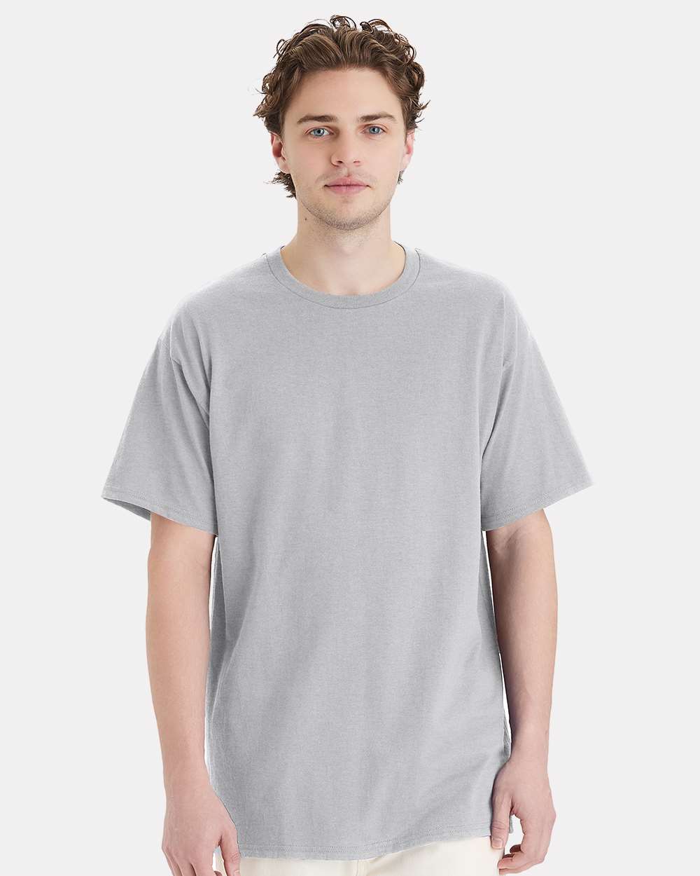 Hanes 5280T Men's Tall Essential-T T-Shirt in Light Steel size XL/Tall | Cotton