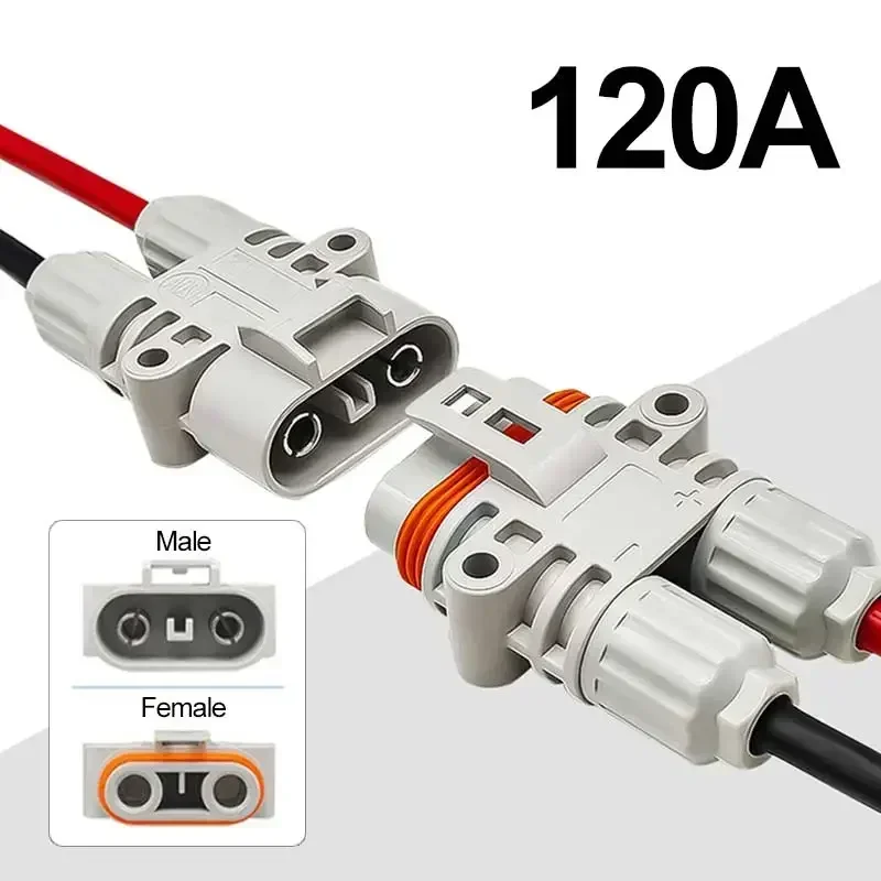 120A 1200V Männlich Weiblich Stecker Wasserdicht Großen Strom Parkplatz Klimaanlage Stecker Elektrische Gabelstapler Generator Anschlüsse Image
