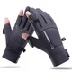 Winter Fishing Gloves 2 Finger Flip Waterproof Winter Gloves Windproof Men Women Warm Protection