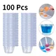 100Pcs 40ML Plastic Disposable Cups Dispenser Silicone Resin Mold Kit For DIY Epoxy Resin Jewelry