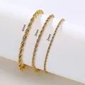 Chic Flash Twisted Rope Chain Bracelets for Women Anti Allergy Stainless Steel Wrist Gifts Jewelry