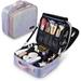 Travel Sequin Makeup Case Cosmetic Makeup Organizer With Adjustable Dividers Portable Artist Storage Bag For Cosmetics Makeup Brushes Toiletry Jewelry Digital Accessories (Glitter Purple)