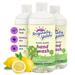 Refill Hand Soap Liquid Alcohol-Free All Natural Soap Infused With Organic Lemon | Gentle Natural Hand Soap | Pet & Baby-Safe Soap 16 Fl Oz (3-Pack)