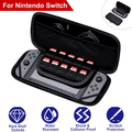 Switch Carrying Case for Nintendo YITUMU Portable Travel Carry Case Compatible with Nintendo Switch Console & Accessories Protective Shell Switch Storage Bag with Game Storage Black