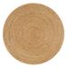 JONATHAN Y Bodhi Round Natural Jute Braided Circle Area Rug