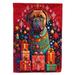 Dogue de Bordeaux Holiday Christmas House Flag 28 in x 40 in