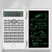 Riguas Calculator Clamshell Design Double Line Display Smart Writing One Click Delete LCD Screen Calculator ABS 240 Arithmetic Functions Digital Calculator Office Supplies