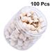 Wood Push Pins 100pcs/Tin Wood Push DIY Decorative School Map Thumbtack Office Supplies for Cork Board Photos Posters Calendar