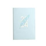 SDJMa 2024 Daily Planner/Appointment Book 2024 Daily Hourly & Monthly Planner (150 sheets (300 pages) Thick Paper + Monthly Tabs Calendar Planner (Daily-Blue)