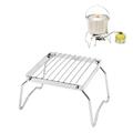 Portable BBQ Grill Portable Barbecue Grill Stainless Steel Folding Barbecue Grill Mini Pocket BBQ Tools Barbecue Accessories for Park Camping (17x15.5x9.5cm)