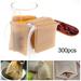 Ludlz 300Pcs Disposable Tea Bags with Drawstring Food Grade Heat-Resistant Herbal Loose Leaf Tea Infuser Empty Bags